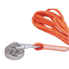 1000LB Pull-force Double Sided Magnet with Grappling Hook Heavy Duty 65FT Rope Gloves Locking Carabiner Fishing Magnet Kit
